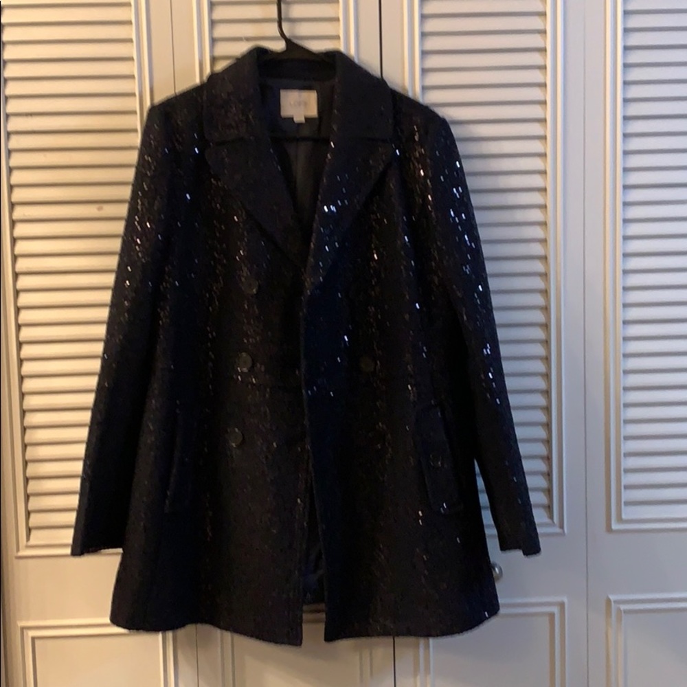 Navy Blue Sequins jacket